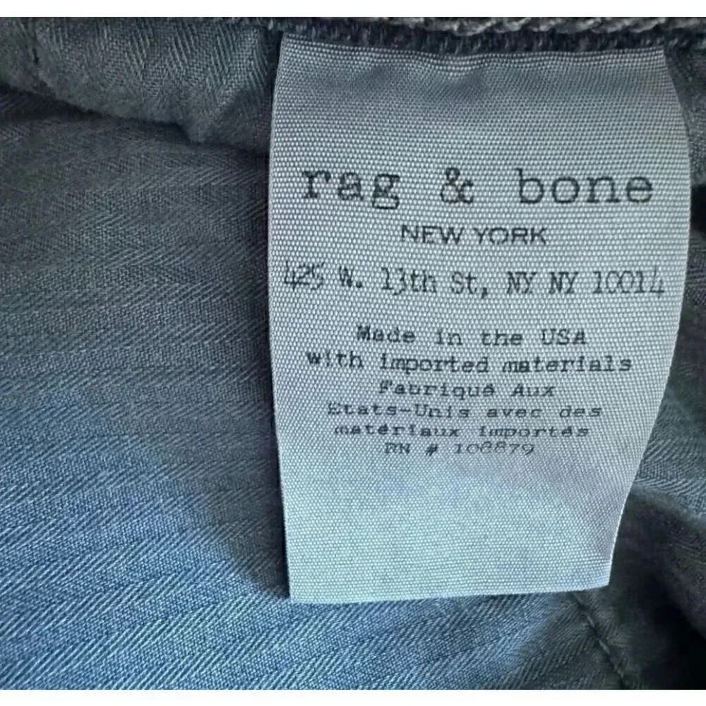 Rag & Bone Fit 2 - Minna Slim Fit Blue Black Stretch Jean SZ 33 #1979 - Picture 9 of 13